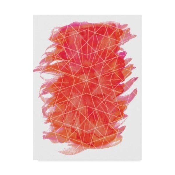 Erin Clark 'Geometric Fire 1' Canvas Art, 18x24, Trademark Fine Art, Mfr#: ALI22707-C1824GG